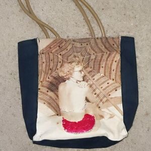 Pin up cute retro everyday tote *used*